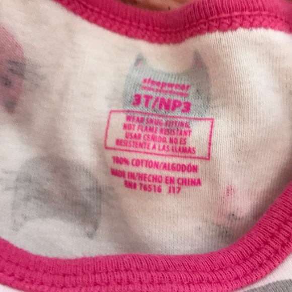 Kitty pattern pjs - 3t - Picture 5 of 5